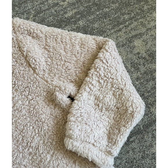 Gap Womens L Jacket Pink Sherpa Pullover 1/4 Zipper Soft Fluffy NWT M9 - Picture 9 of 9